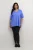 Blouse met korte mouwen A-shape Ultramarine blue