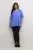 Blouse met korte mouwen A-shape Ultramarine