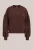 WE Fashion – Dames sweater met print – Regular fit – Kaneelbruin – Katoen –