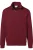 HAKRO 451 Half-Zip Sweater wijnrood, Effen
