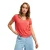 V-hals T-shirt met opdruk op de rug dames Roxy Laguna Green