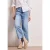 Street One Dames 7/8 High Waist Wide Legs jeans in Loose Fit in Blauw