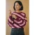 VERO MODA rechtvallende gestreepte trui – donkerrood/roze