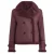 Belstaff Cedar Redwood bordeauxrode Sherling leren jas