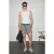 Jerseyshort met rechte pijpen