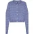 Tommy Hilfiger Tjw Aop Crop Crew Cardigan Blue Tommy Spell Out Aop