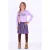 B.Nosy midi jurk met glitters en print – paars
