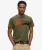 Flocked Fade T-shirt met Print Khaki