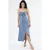 Bloemen Midi Slipdress met Hartkraag