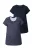 Ulla Popken Shirt  marine / wit