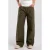 America Today wide leg cargobroek – donkergroen