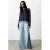 MANGO TEEN low waist wide leg jeans light blue denim