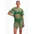 Beachlife mesh strandjurk met lurex groen