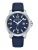 POLICE Analoog horloge ‘Mensor’  donkerblauw / rood / zilver