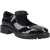 Hush Puppies Astrid Bow Meisjes Zwart Leren Schoenen