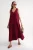 Mouwloze V-hals Muslin Midi Jurk met Zakken