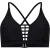 Zoggs Crop-top met ladderpatroon voor dames (Zwart)