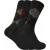 Sock Snob – Heren 3 Pack Lamswol Soft Top Sokken – Grijs