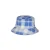 Barts geruite bucket hat Sanse blauw/ecru