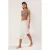 TRENDYOLMİLLA Dames Ecru Effen Midi Asymmetrisch Overslag Rokken
