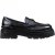 PINKO Zwarte Leren Platform Hakken