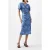 French Connection Felecia Eliza Dress Dusted Blue/blackout