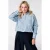 MS Mode gestreepte blouse – lichtblauw