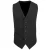 Premier Heren Gevoerde Polyester Taillejas / Catering / Bar Slijtage (Pakket van 2) (Zwart)