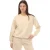 Dames Off White Diagonal Regular Crewneck Sweatshirt in Beige