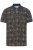 BLEND Shirt  donkerblauw / bruin / wit