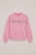 WE Fashion – Meisjes oversized sweater met embroideries – Oversized – Roze – Katoen –