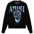 Amiri Crystal Ball Design zwarte gebreide trui