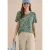 Shirt met ronde hals en patroon