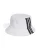 ADIDAS PERFORMANCE Sporthoed ‘3-Stripes Bucket’  zwart / wit