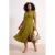 Trendyol Curve Dames Groen Effen Midi Mouwloos Skater Grote maten Jurk