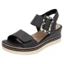 NU 20% KORTING: Remonte Sleehaksandaaltjes Elisabeth Hurley-Collection , sleehak, riemensandaal, zomerschoen, opvallende siergesp