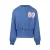 No Way Monday boxy sweater met backprint – blauw