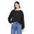 Tommy Jeans Dames-sweatshirt met badge, ronde hals en boxy pasvorm (Zwart)