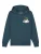 Watapparel Sweatshirt ‘Coffee Waves’  turquoise / bruin / petrol / wit