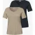 Street One Dames Basic Shirt in een 2-pack in Multicolour|Zwart|Beige|Blauw