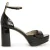 AllSaints Tia Platform Heel Black Shine