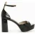 AllSaints Tia Platform Heel Black Shine