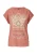 QS Shirt  lichtbeige / mauve / zalm roze