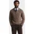 Gant Polo lange mouwen heren Bruin Polotrui van wolmix met kleur 8040263/260
