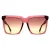 Tom Ford Vierkant Dames Glimmend Bordeaux Bordeaux Verloop Sabrina FT0764