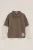 WE Fashion – Jongens polo met lange mouwen – Regular fit – Lichtbruin – Katoen –