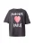 miss goodlife Sweatshirt ‘Amour Paris’  antraciet / knalrood / wit