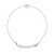 Diamond armband set met Clos 0,03 Cts Nylon Rose 925