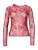 HUGO Shirt ‘Damecia’  sand / bruin / pitaja roze / wit