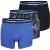 Happy Shorts 3-pack boxershorts heren hawaii zwart/blauw